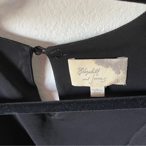 Elizabeth and James Black Leather Studded Shoulder Moto Bladerunner Look - Picture 5 of 9